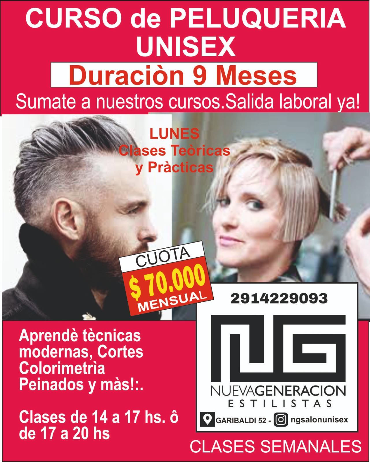 CURSO-PELUQUERIA UNISEX