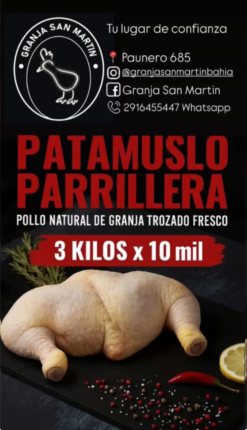 PATA MUSLO PARRILLERA