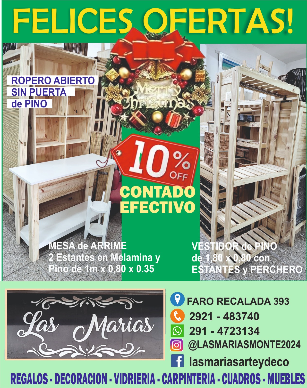 Vestidor de Pino y Mesa de Arrime