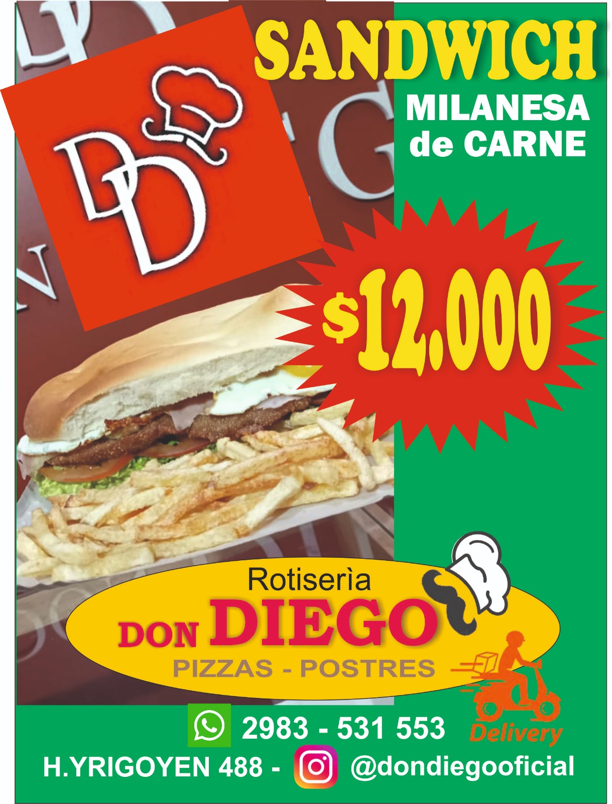 Sandwich de Milanesa de Carne