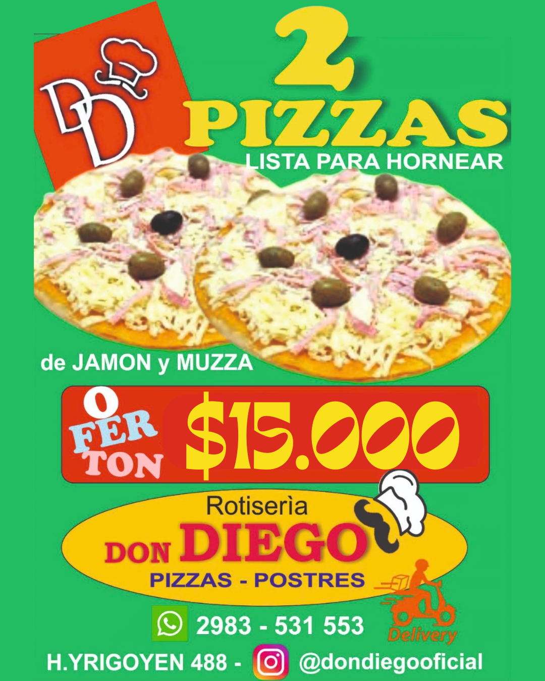 Pizzas x2