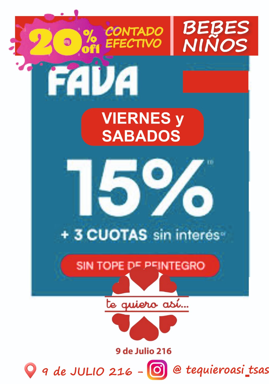 Descuento con FAVA