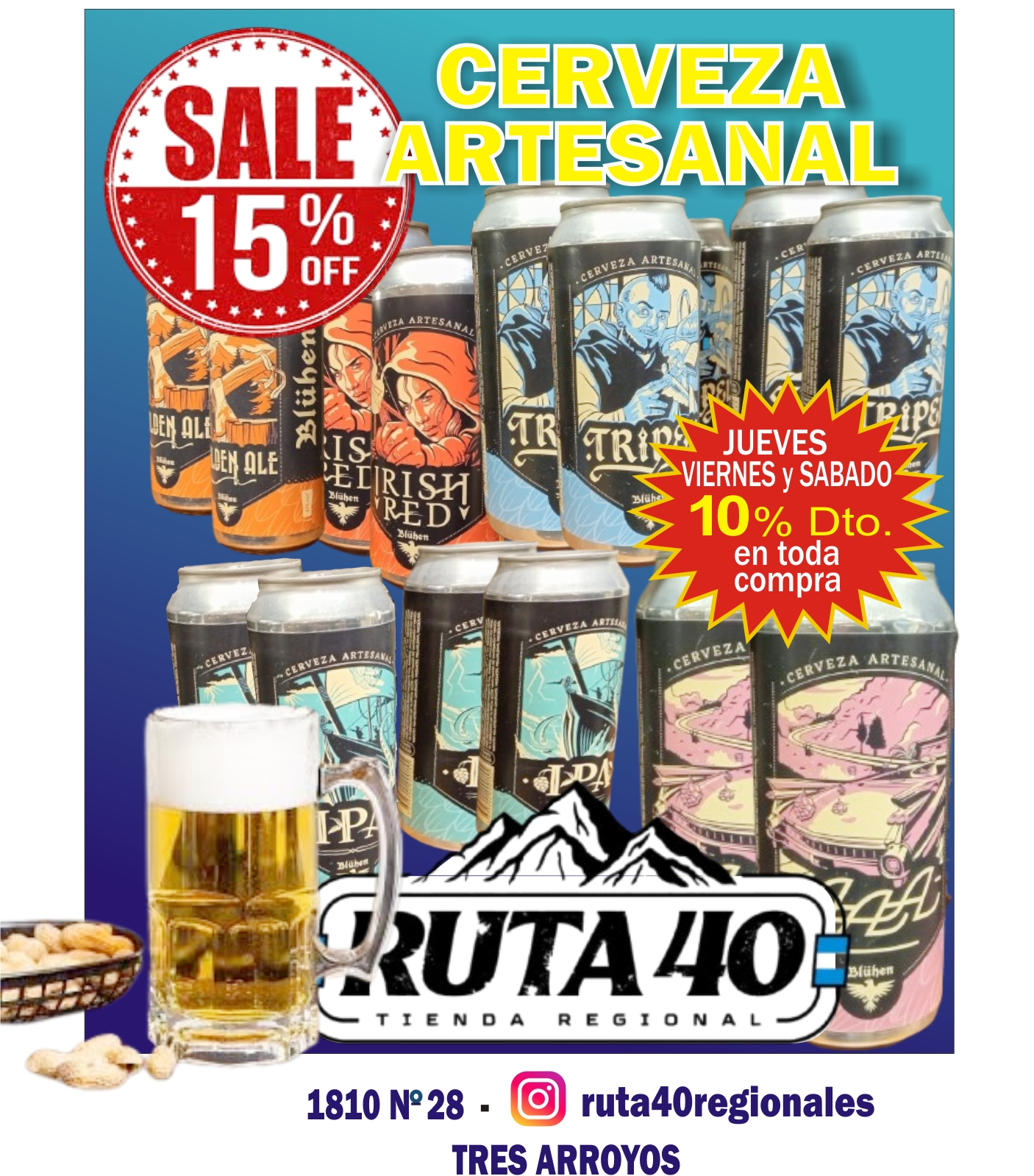 CERVEZA ARTESANAL  15%