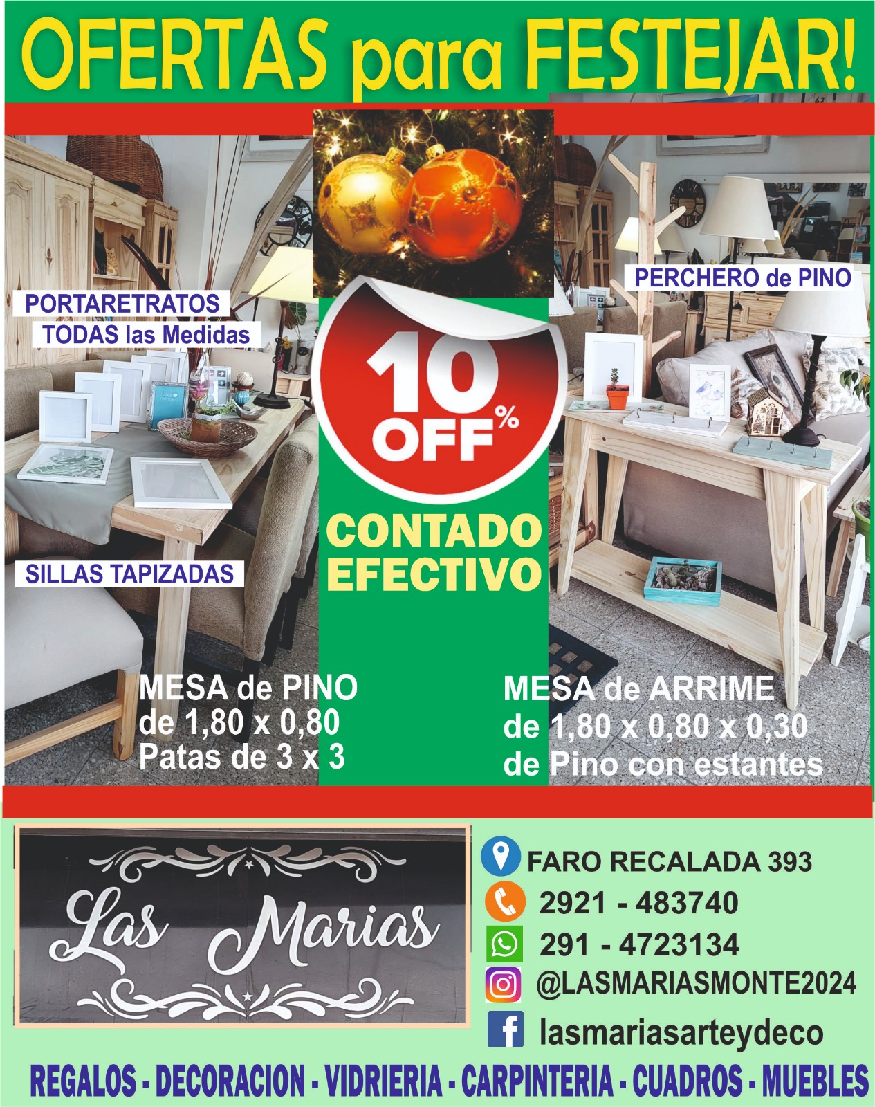 Mesa de Pino y Mesa de Arrime