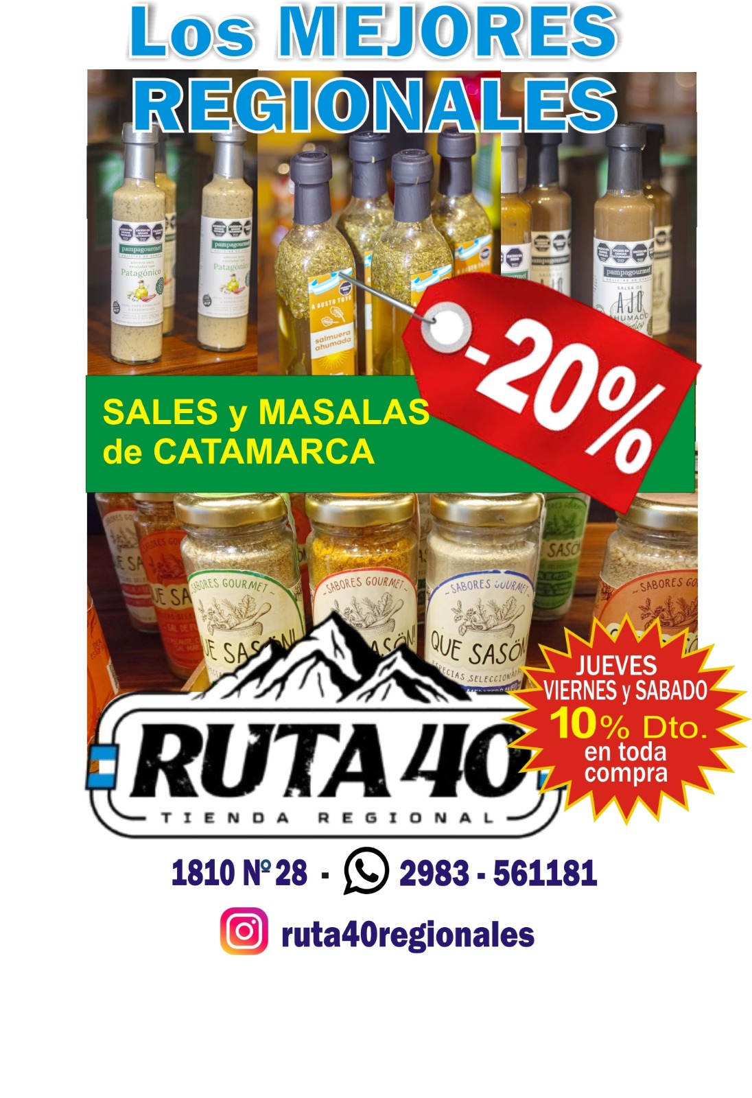 descuento en sales 20%
