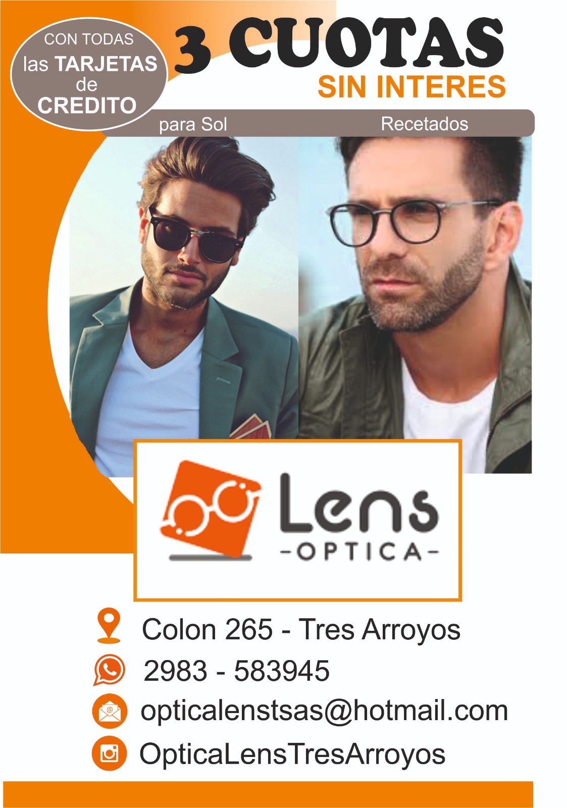 Lentes para hombre 