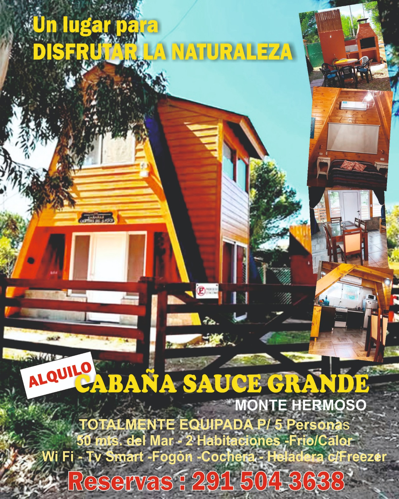 Cabañas sauce grande
