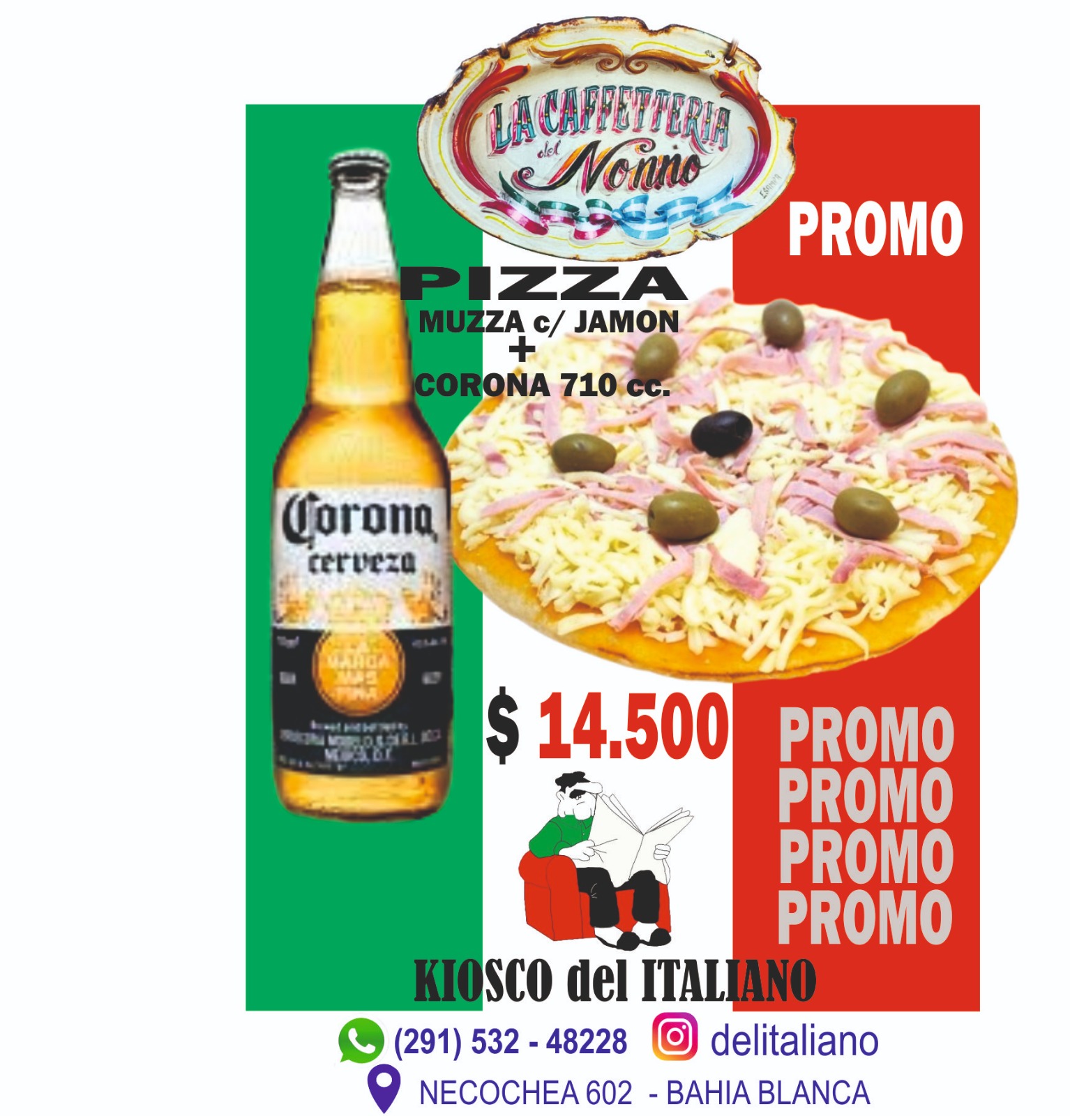 PROMO !!! CORONA Y PIZZA